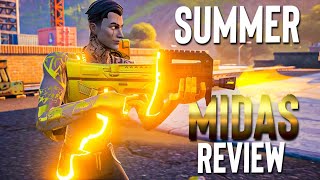 Fortnite GOLDEN SANDS Bundle Gameplay amp Review Should You Buy The MIDSUMMER MIDAS Skin [upl. by Korwin402]