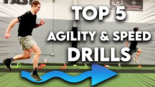 Top 5 Tennis Agility amp Speed Drills  Train for High Performance [upl. by Jair]