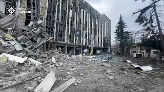 Aftermath of deadly Russian missile attack on Ukraines Izyum  AFP [upl. by Blackmore59]