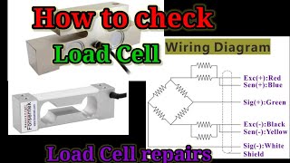 how to check load cell  load cell test  load cell repair [upl. by Richie554]