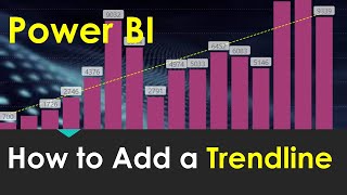 How to Enable the Trendline in Power BI [upl. by Nylakcaj]