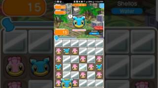 Pokemon Shuffle  Level 554  Shellos [upl. by Noislla]