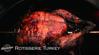 Rotisserie Turkey on the Weber Kettle  Barbechoo [upl. by Seni]