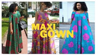 Best and easiest Method of cutting a Maxi flare dress with Ankara fabric Maxigown circledress [upl. by Tallula99]