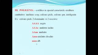 TRANSMITEREA CARACTERELOR NORMALE SI PATOLOGICE  Lectii de biologie clasa a VIIIa programa noua [upl. by Janessa531]