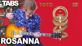 Toto  Rosanna  Guitar Cover  Keys Arr For Guitar amp Live Ending [upl. by Vigor]