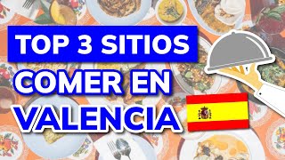 🥇 3 Mejores SITIOS para COMER en VALENCIA relación CalidadPrecio 2025 [upl. by Tavie]