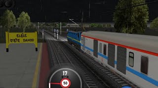 RJDI Rajdhani Express  INDIAN Railway Train Simulator 4k 😯 videos in railway  WAP 7 locomotive [upl. by Suckram]