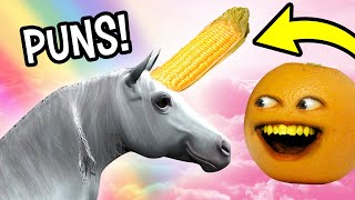 Annoying Orange  Puns Puns Puns Supercut [upl. by Rockel]