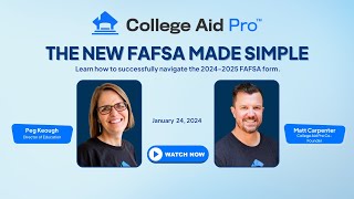 FAFSA Made Simple Successfully Navigate the New FAFSA 12424 [upl. by Neit]