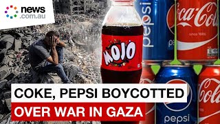 Coke Pepsi boycott over Gaza boosts alternative soda brands [upl. by Oznofla]