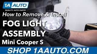 How to Remove Fog Light Assembly 0716 Mini Cooper S [upl. by Yenahc297]