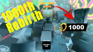 Wow 1000th Rebirth on Roblox Strongman Simulator [upl. by Otinauj31]