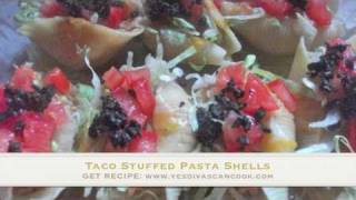 Taco Stuffed Pasta Shells Recipe [upl. by Julieta]