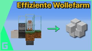 Wollefarm vollautomatisch für die 117  118   Minecraft [upl. by Eceerahs948]