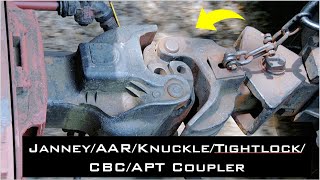 Train Coupler Explained JanneyCBCAARKnuckleTightlock [upl. by Wallis26]