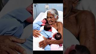 75YearOld Woman Becomes a Mother of Triplets After Decades of Waiting [upl. by Lib]