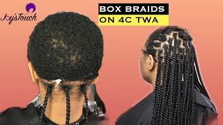 COMO FAZER BOX BRAIDS GROSSAS  PASSO A PASSO  RAMANA BORBA [upl. by Akcinehs707]