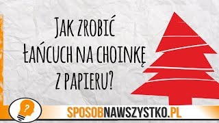 Jak zrobić łańcuch na choinkę z papieru  Ozdoby na święta [upl. by Revell]