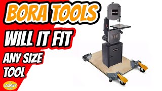 Universal Mobile base for bandsaw and other toolsBORA TOOLS PM1100 unbox and review [upl. by Ahseiyt796]