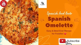 Spanish Omelette RecipeUltimate Spanish Omelette with 3 ingredientsHow to make Spanish Omelette ❤ [upl. by Atlee133]