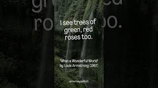 I see trees of green red roses too [upl. by Gnoh]