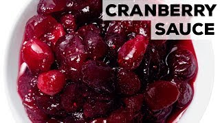 Perfect Cranberry Sauce  Food Network [upl. by Ecille]