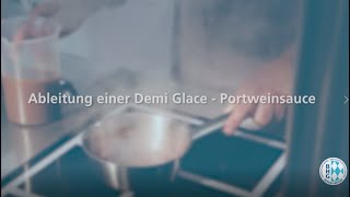 Ableitung einer Demi Glace  Portweinsauce  Prüfungsvorbereitung Ausbildung KochKöchin [upl. by Eissen198]