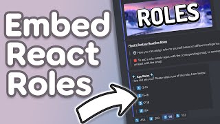 How to make Embedded Reaction Roles on Discord 2022 [upl. by Ynar]