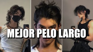 4 MEJORES PEINADOS de CABELLO LARGO hombre 2023  NO a ETAPA INCOMODA [upl. by Einnaffit]