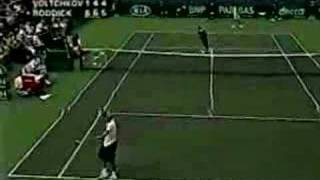 andy roddick hits record serve 155 mph [upl. by Mastrianni]