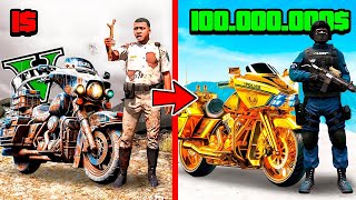 MOTOS de POLICIA de 1 vs 1000000 en GTA 5 [upl. by Mont]