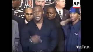 Mike Tyson HD get him a straight jacket put your mother in a straight jacket Lewis press conference [upl. by Harman987]