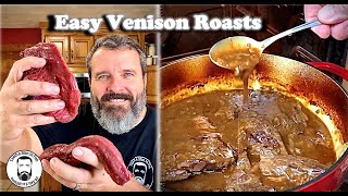 🔵 How to Cook Venison Recipe Easy Gravy Venison 🦌 Roasts Slow Cooker Crock Pot or Dutch Oven [upl. by Arette]