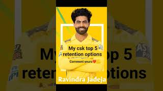 CSK retained players 2025  CSK top 5 retain players ipl auction updates [upl. by Keynes]