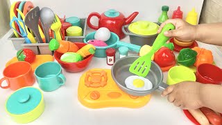 Unboxing Miniature Plastic Full Kitchen Set Collection  Toy Cooking Game  Kitchen Set Toy  Review [upl. by Ellives]