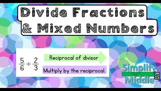 Dividing Fractions and Mixed Numbers [upl. by Drisko]