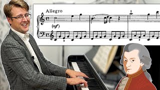 Mozart Sonata quotFACILEquot in C major K545 mvt 1  Analysis SCALES and SEQUENCES [upl. by Amilas]