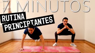 Mejores Ejercicios en Casa para PRINCIPIANTES  CUERPO COMPLETO 7 Minutos [upl. by Fotina]