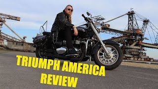 TRIUMPH AMERICA REVIEW AND TEST RIDE [upl. by Herschel750]