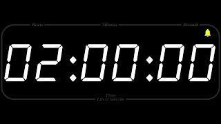 2 Hour  TIMER amp ALARM  1080p  COUNTDOWN [upl. by Rannug819]