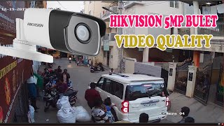 hikvision 5mp camera quality DS2CE1AH0TITPF ULTRA HD Camera video demo [upl. by Naitsirk200]