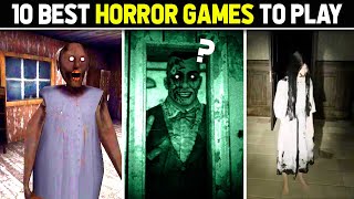 10 MOST Scary 👽 Horror Games To Play Right Now 👻 IN HINDI [upl. by Ahsienyt]