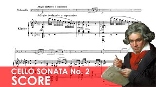 BEETHOVEN Cello Sonata No 2 in G minor Op 5 No 2 Score [upl. by Netty]