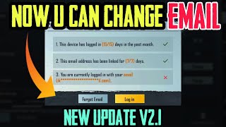 HOW TO REMOVE EMAIL IN PUBG MOBILE NEW UPDATE v21 [upl. by Stovall]