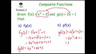 Composite Functions  Corbettmaths [upl. by Jacobsen]