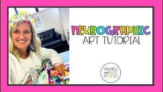 Mindfulness Drawing  Easy Neurographic Art [upl. by Aitnauq93]