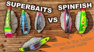 Brads Super Baits vs Yakima Baits Spinfish Salmon Fishing Lure Reviews [upl. by Nnil551]