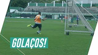 Golaços no primeiro treino do Palmeiras para a Copinha 2018 [upl. by Keese]