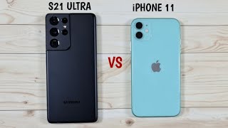 Samsung S21 Ultra vs iPhone 11  Speed Test Comparison [upl. by Ogawa]